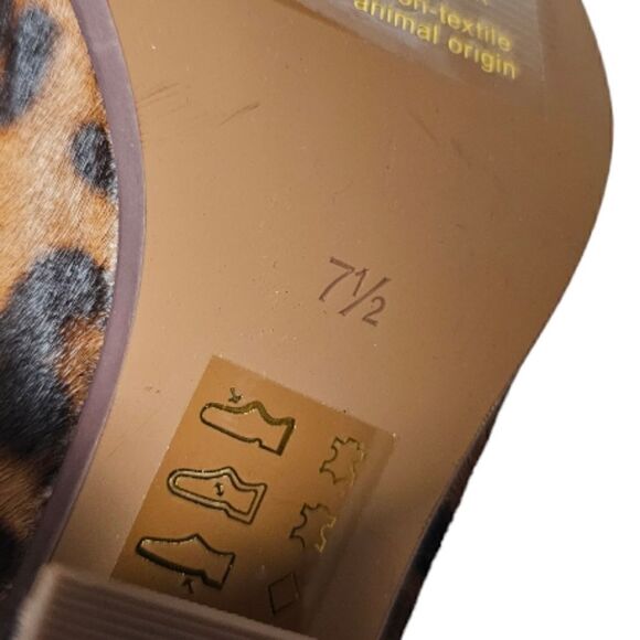 MADEWELL "The Amalia" Leopard Calf Hair Zip Boot - Size 7 1/2 - Picture 7 of 9